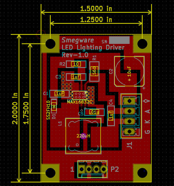 MAX16832 PCB Top Layer.