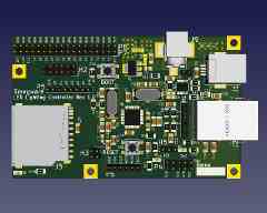 W7500P KiCad PCB 3D Rendering