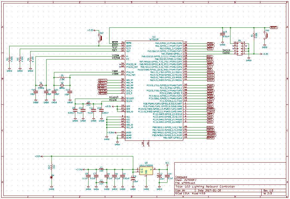 W7500P Schematic Page 1.